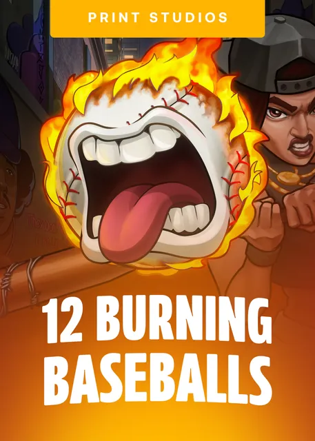 12 Burning Baseballs