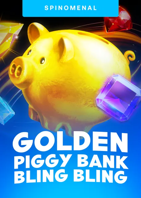 Golden Piggy Bank Bling Bling